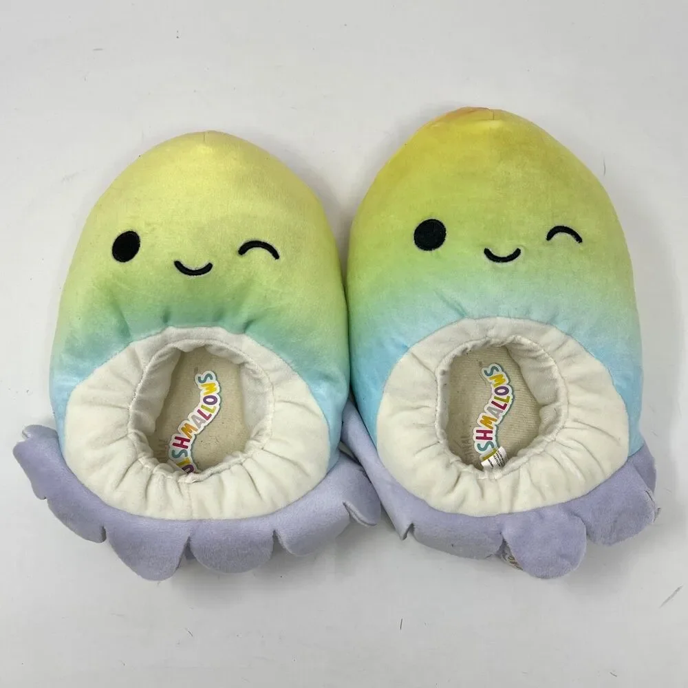 Squishmallows kids girls slippers squid octopus size 2/3